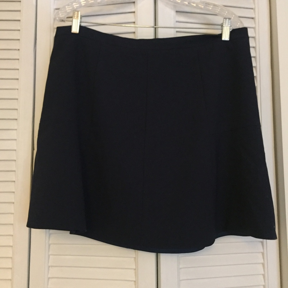 J. Crew Factory Flared Skirt in Navy Blue, Size 14